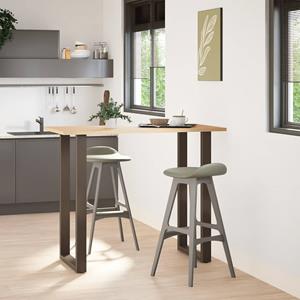 vidaXL Salontafelpoten 2 st U-vormig 60x(110-111) cm staal naturel