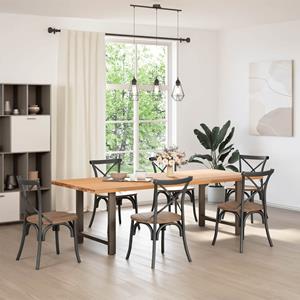 vidaXL Salontafelpoten 2 st 80x(72-73) cm staal naturel