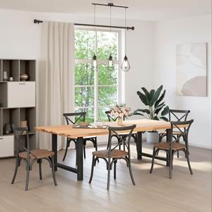 vidaXL Salontafelpoten 2 st 90x(72-73) cm staal zwart