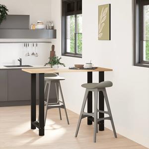 vidaXL Salontafelpoten 2 st 60x(100-101) cm staal zwart