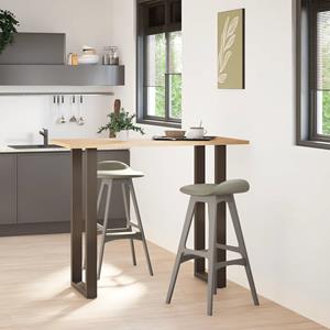 vidaXL Salontafelpoten 2 st U-vormig 50x(110-111) cm staal naturel