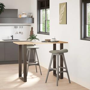 vidaXL Salontafelpoten 2 st U-vormig 60x(100-101) cm staal naturel
