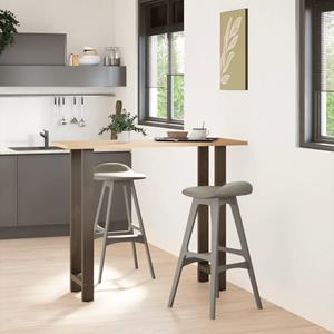 vidaXL Salontafelpoten 2 st 50x(110-111) cm staal naturel