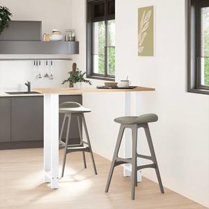 vidaXL Salontafelpoten 2 st 50x(110-111) cm staal wit