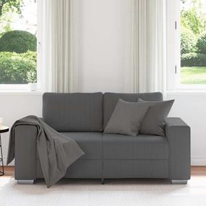 vidaXL Loveseat bank 120 cm corduroy stof donkergrijs