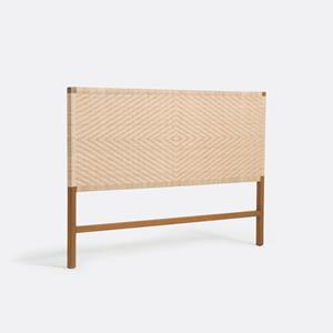 LA REDOUTE INTERIEURS Hoofdbord in teak en wicker, Amanda
