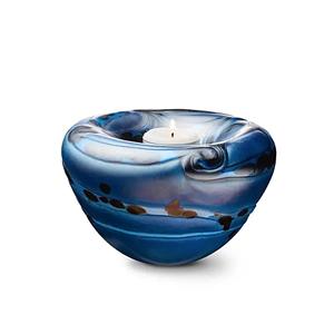 Urnwebshop Waxinelicht Urn, Elan Deepblue (0.5 liter)