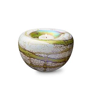 Urnwebshop Mini Urn met Waxinelichtje, Elan Olive (0.5 liter)