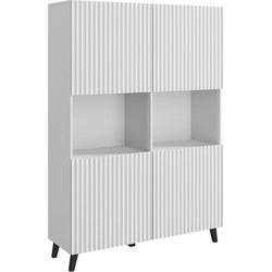 Meubella Dressoir Pulse 2 - Wit - 120 cm