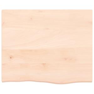 VidaXL Wastafelblad 60x50x2 cm onbehandeld massief hout