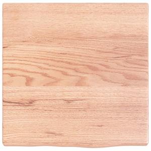 VidaXL Wastafelblad 40x40x2 behandeld massief hout lichtbruin