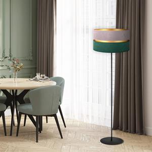 Duolla Vloerlamp Golden Duo grijs/donkergroen/goud