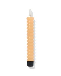 HEMA LED Huishoudkaars Ø2.5x19.5cm Ribbel Lichtoranje (lichtoranje)