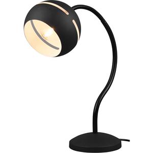 BES LED LED Bureaulamp - Trion Flatina - E14 Fitting - Dimbaar - Flexibele Arm - Rond - Mat Zwart - Aluminium