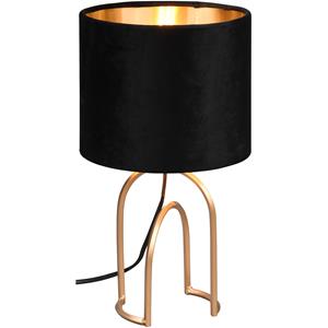 BES LED LED Tafellamp - Tafelverlichting - Trion Garold - E14 Fitting - Rond - Mat Zwart - Aluminium
