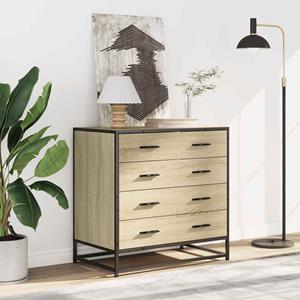 VidaXL Ladekast 70x41x70 cm bewerkt hout sonoma eikenkleurig