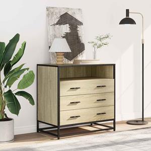 VidaXL Ladekast 70x41x70 cm bewerkt hout sonoma eikenkleurig