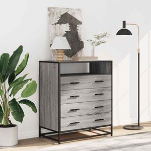 VidaXL Ladekast 70x41x83,5 cm bewerkt hout grijs sonoma eikenkleurig