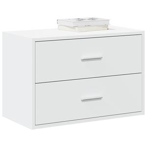 VidaXL Kast met 2 lades 60x31x40 cm bewerkt hout wit