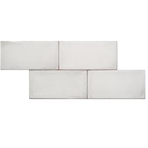 Terre d'Azur Terre-Spatula wandtegel 10x20cm wit