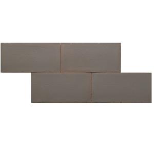 Terre d'Azur Terre-Spatula wandtegel 10x20cm grijs