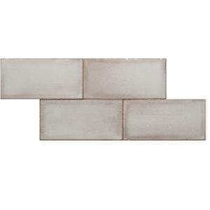 Terre d'Azur Terre-Spatula wandtegel 10x20cm grijs licht