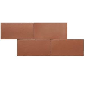 Terre d'Azur Terre-Spatula wandtegel 10x20cm terracotta