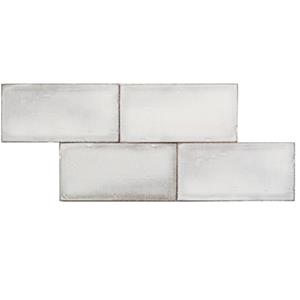 Terre d'Azur Terre-Spatula wandtegel 10x20cm wit glans