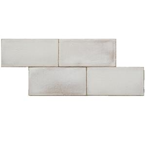 Terre d'Azur Terre-Spatula wandtegel 10x20cm beige glans