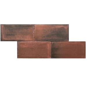Terre d'Azur Terre-Spatula wandtegel 10x20cm brons