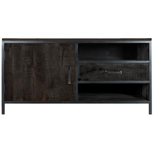 Het Steigerhouthuis TV Dressoir Luuk Zwart Mangohout 120 cm