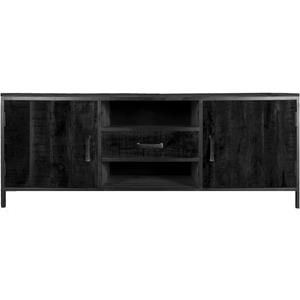 Het Steigerhouthuis TV Dressoir Luuk Zwart Mangohout 160 cm