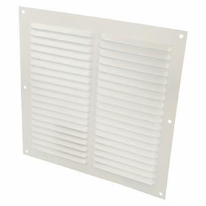 AMIG Ventilatierooster/muurrooster - 200 x 200mm - aluminium - wit - schoepenrooster -