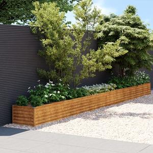 VidaXL Plantenbak verhoogd 580x50x36 cm cortenstaal