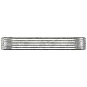 VidaXL Plantenbak 249x100x36 cm gepoedercoat staal zilverkleurig