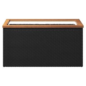 VidaXL Plantenbak 80x40x40 cm poly rattan zwart