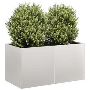 VidaXL Plantenbak 80x40x40 cm roestvrij staal