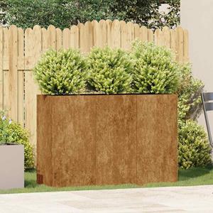 VidaXL Plantenbak roestig 120x40x80 cm weervast staal