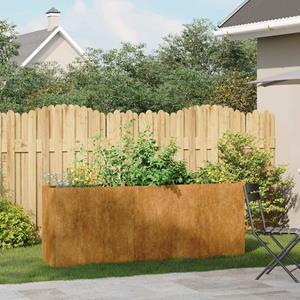 VidaXL Plantenbak roestig 200x40x80 cm weervast staal