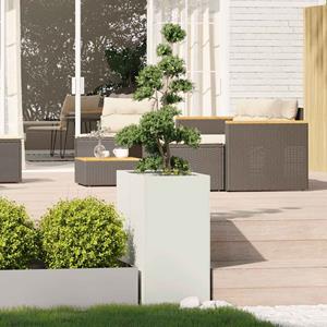 VidaXL Plantenbak 40x80x80 cm staal wit