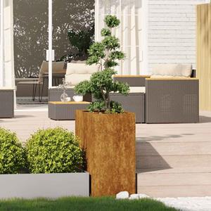 VidaXL Plantenbak roestig 40x80x80 cm weervast staal