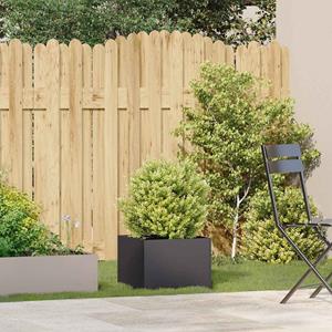 VidaXL Plantenbak 40x40x30 cm staal zwart