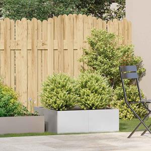 VidaXL Plantenbak 80x80x30 cm roestvrij staal