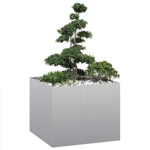 VidaXL Plantenbak 100x100x80 cm gegalvaniseerd staal