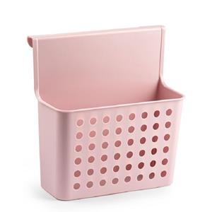 PlasticForte Badkamerrekje - roze - douche opbergmandje - 26x24 cm -