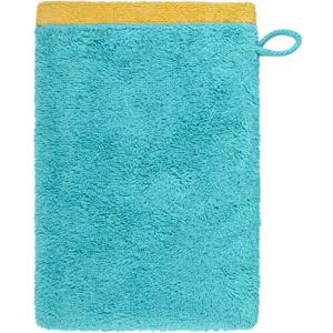 Cawö Cawo Lifestyle Splash Doubleface 7071 Washandje 16x22 türkis/apricot