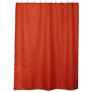 Tendance Douchegordijn met ringen - oranje - polyester - 180x200 cm -