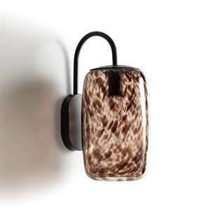 LA REDOUTE INTERIEURS Wandlamp in staal en amber glas, Toleco