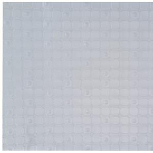 Arte r Badmat/douchemat anti-slip transparant geweven patroon 50 x 50 cm -