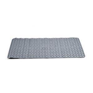 Arte r Anti-slip badkamer douche/bad mat - grijs - PVC - 78 x cm -